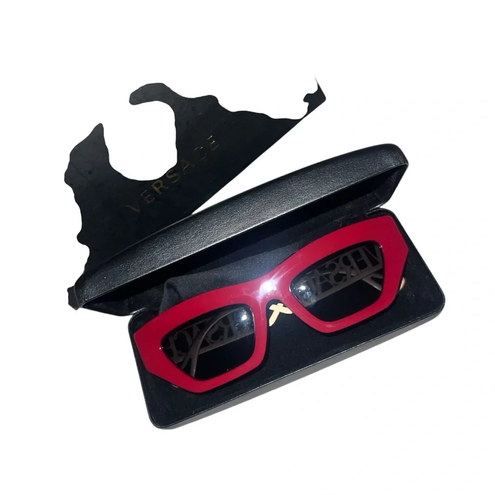 Versace Red Sunglasses VE4432U – Bold Designer Shades - Picture 5 of 16